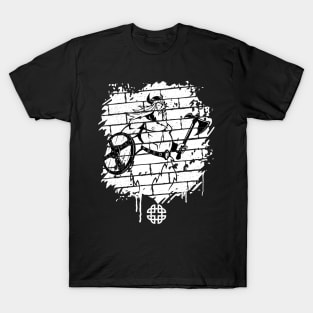 Viking Warrior Graffiti Art T-Shirt